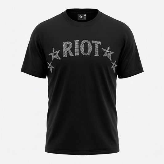 WEEKEND RIOT-Rhinestone Star Graphic