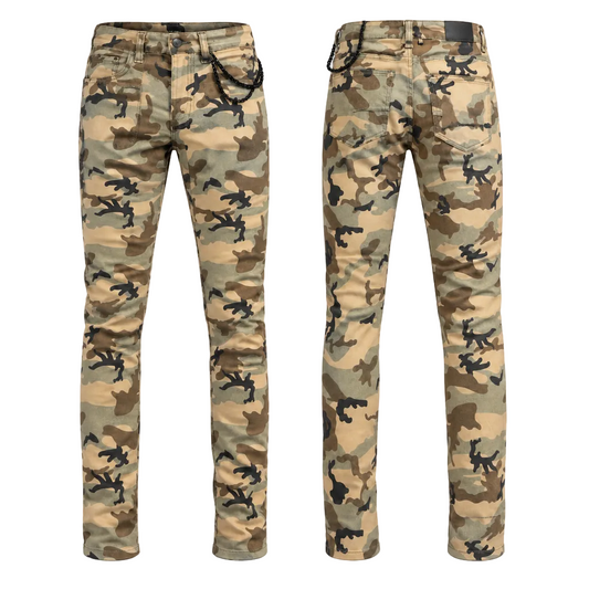 KDNK-SKINNY FIT-CAMO JEANS