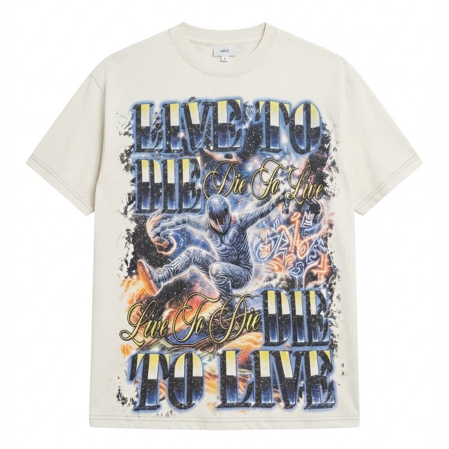 KDNK-LIVE TO DIE-T-SHIRT