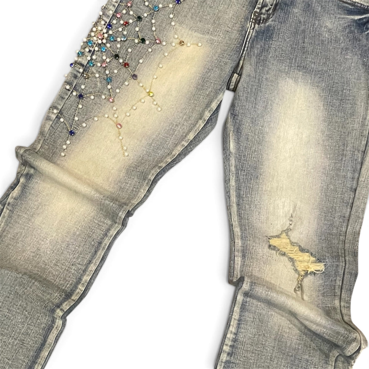 PREME-BLUE SPIDER JEANS
