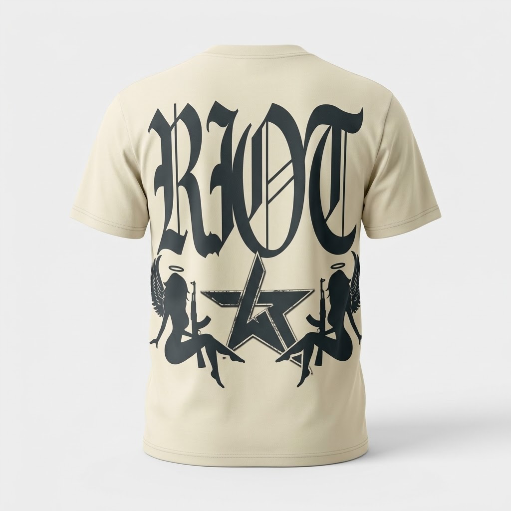 WKNDRIOt-Creamy Airbrush Graphic T-Shirt