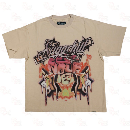 SUGAR HILL - hellish ss tee (Oat)