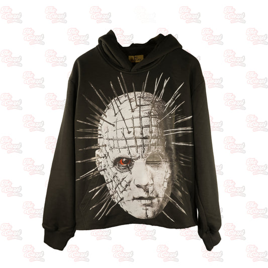 ALL HUMAN- black Pinhead hoodie