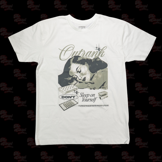 OUTRANK - (white) sleep on yourself ss tee