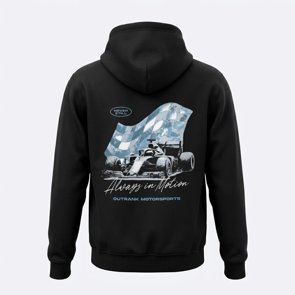 Outrank- "Motorsports" Racing Graphic Hoodie