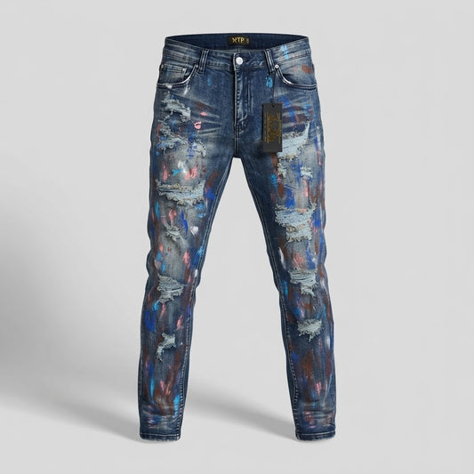 KLEEP-PAINTED JEANS