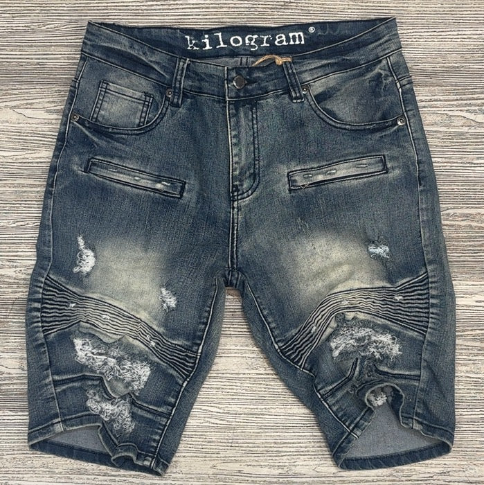 Kilogram- shredded knee shorts