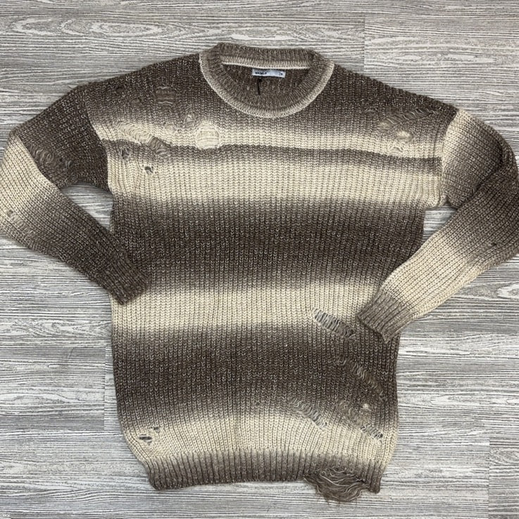 Young Republic- fashion oversized washed sweater (brown/beige)