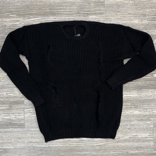 Young Republic- fashion distress sweater (black)