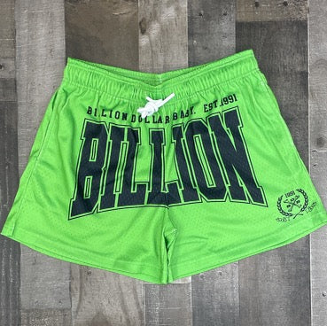 Billion Dollar Baby- seal shorts (green)