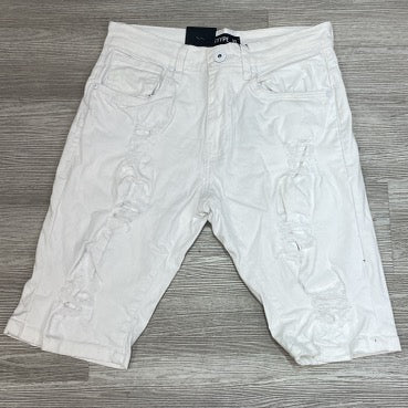 Arke Type- twill ripped stretch shorts