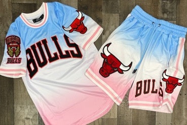 Pro Max- tri color Chicago Bulls shorts set