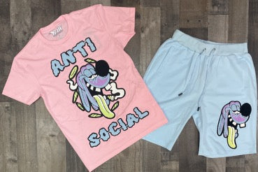 Rawyalty- anti social shorts set