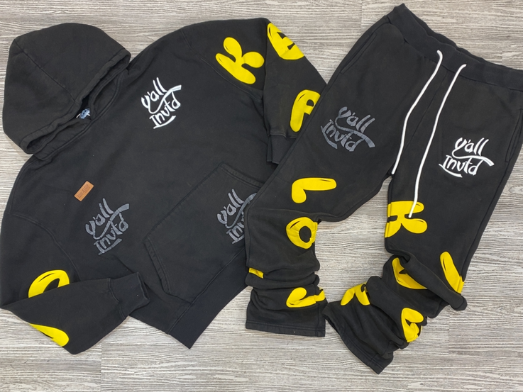 Kleep- y’all invtd sweatsuit (black)