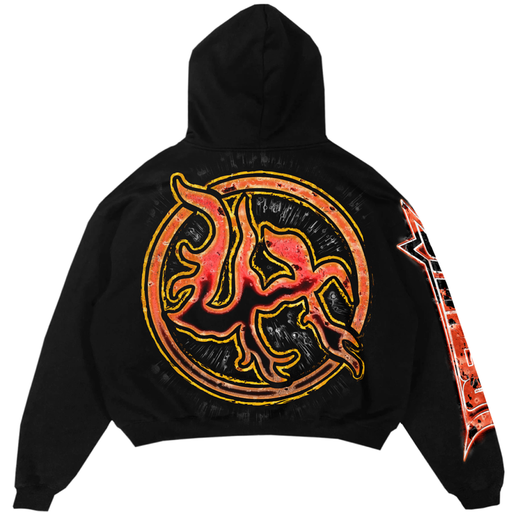 LOSTHILL - fire face hoodie