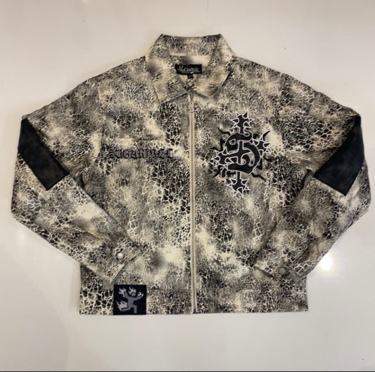 Sugarhill Widow Acid Wash Jacket Ivory