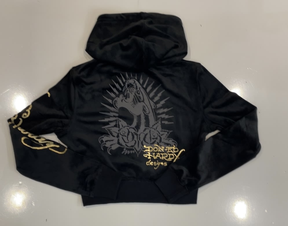 ED Hardy Black Armor Velour Sweatsuit