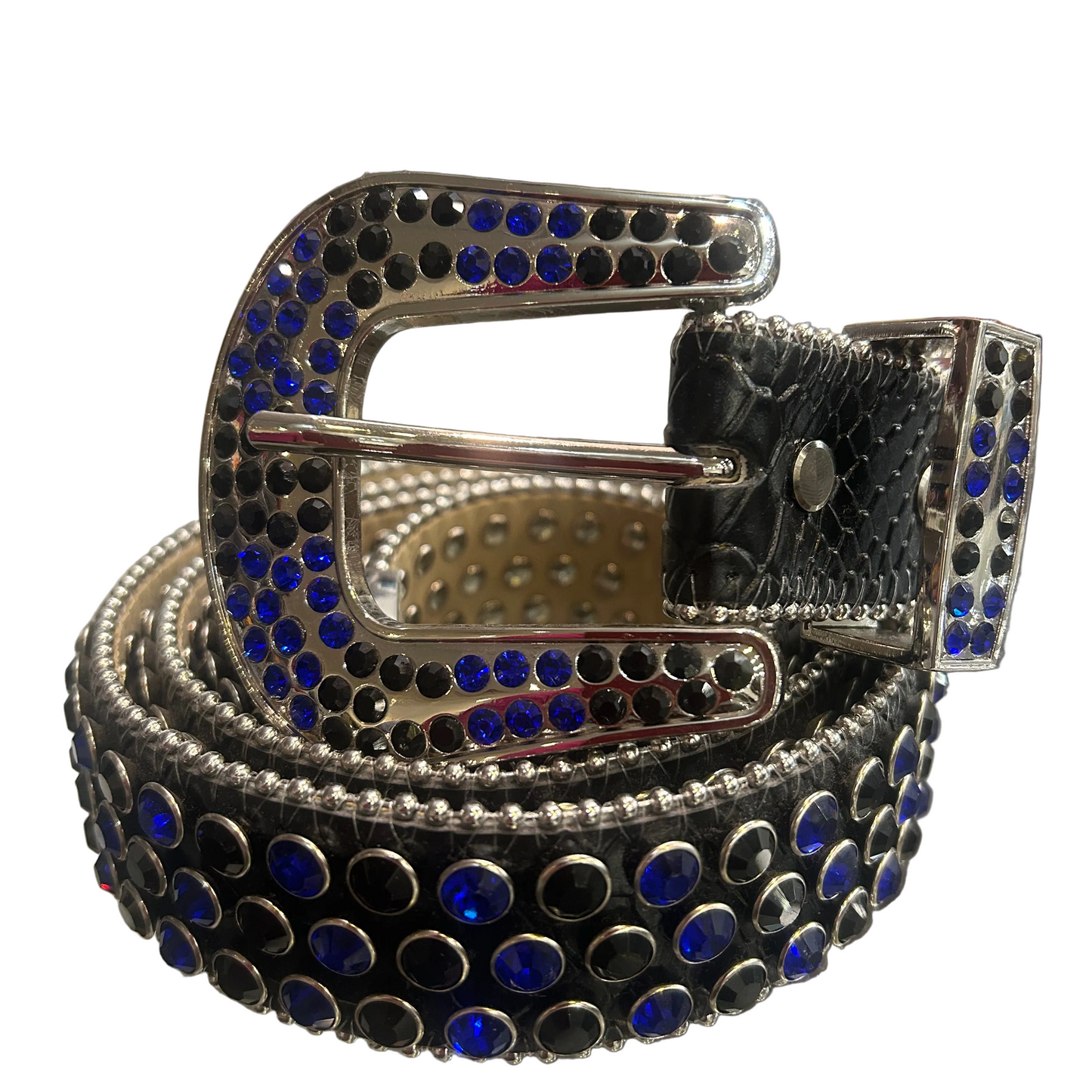 PREMIUM WEAR-Blue & Black Crystal Belt