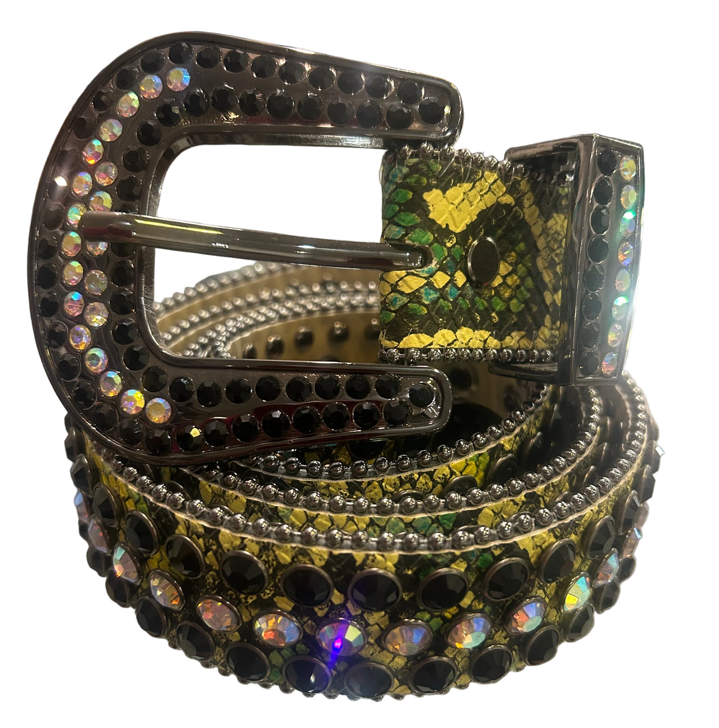 PREMIUM WEAR-Multicolor Crystal Embellished Belt