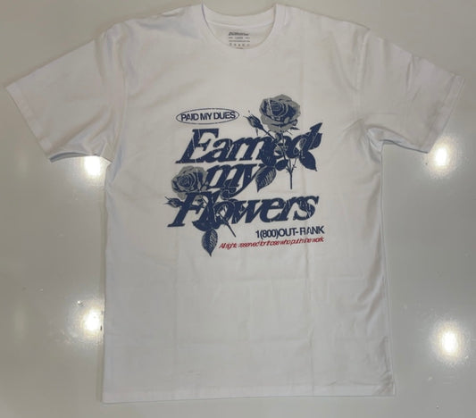 Outrank White and Blue Paid My Dues T-Shirt