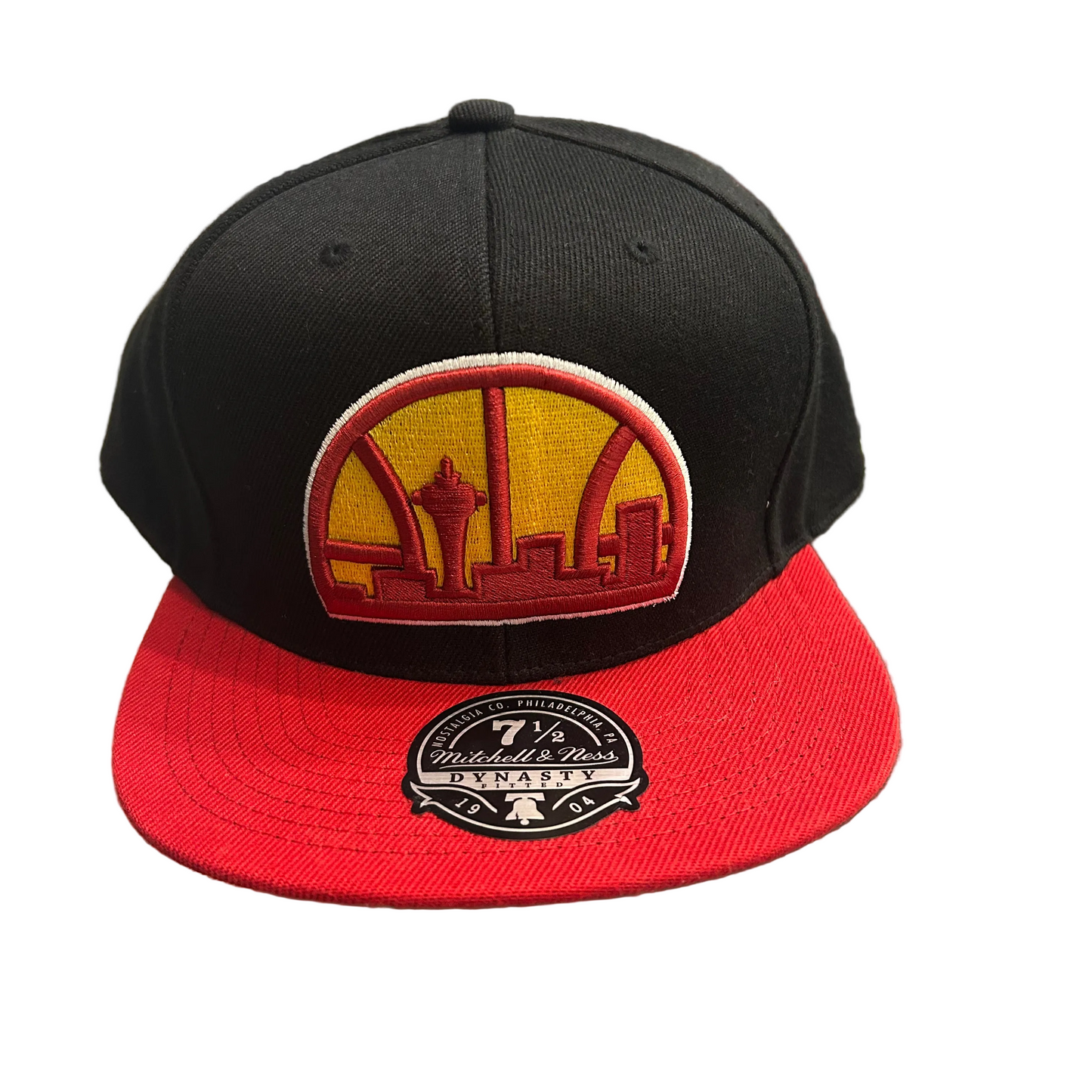MITCHELL & NESS-NBA Reload 2.0 2-Tone Fitted Hat - Black/Red