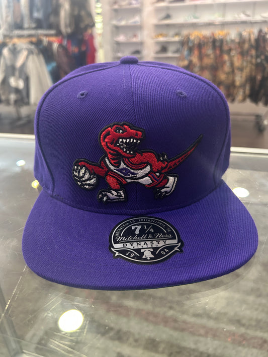 MITCHELL&NESS-Toronto Raptors Hardwood Classics Dynasty Fitted Hat - Purple
