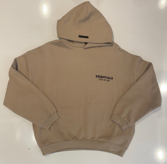 Essentials Desert Sand Cropped Hoodie