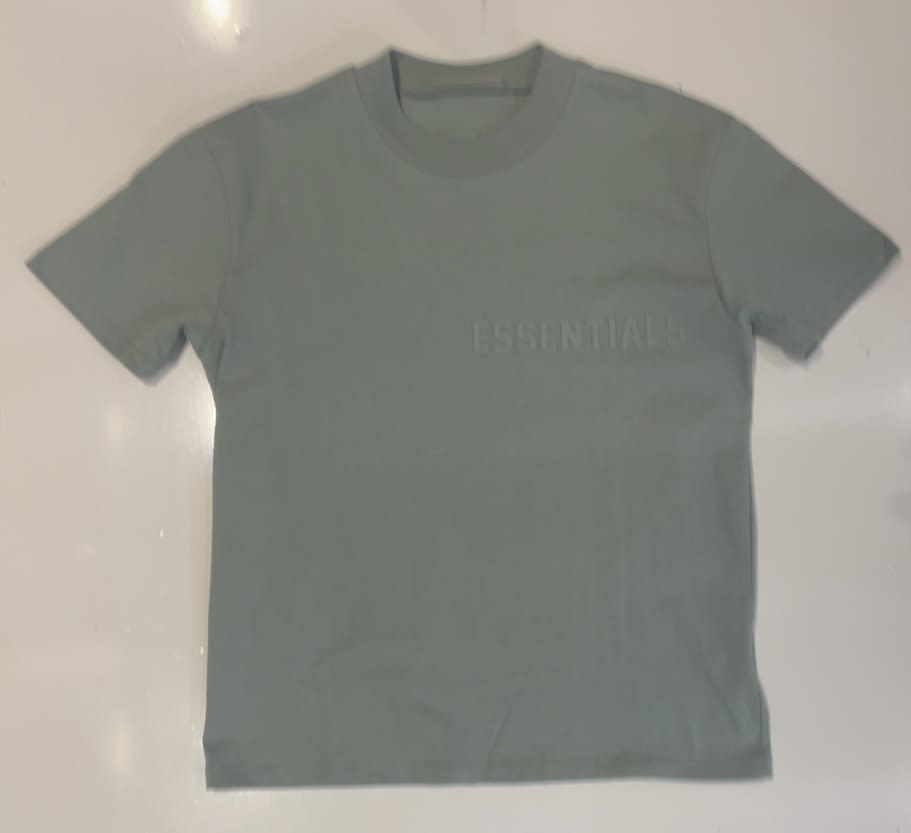 Essentials Mint Green Front Logo T-Shirt