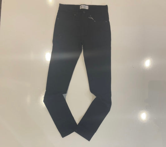 DZTR Black 3D Ripped Skinny Jeans