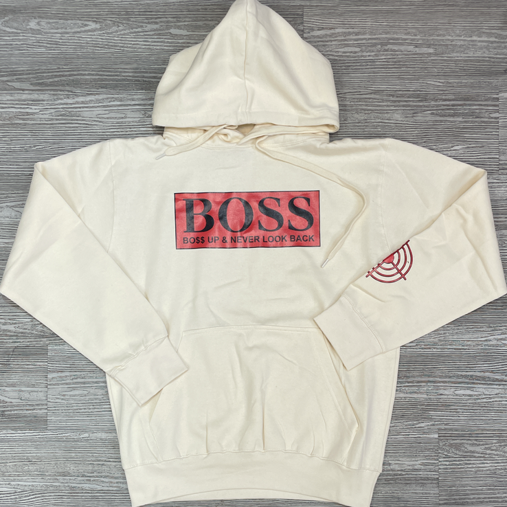 Game Changers- boss hoodie (cream/red)