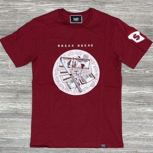 DEMIMiCITY- break bread ss tee (burgundy)