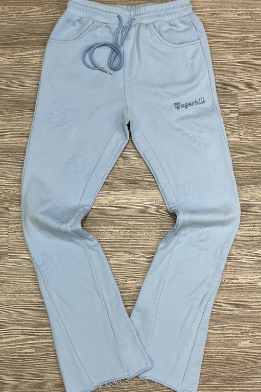 Sugarhill- Janis stacked sweatpants (Baby blue)