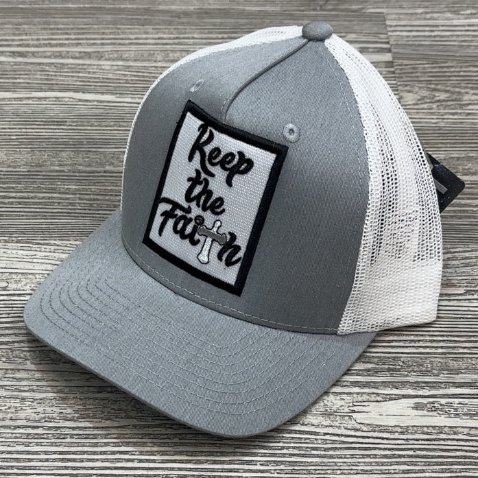 Planet Of The Grapes- keep the faith trucker hat (gray)