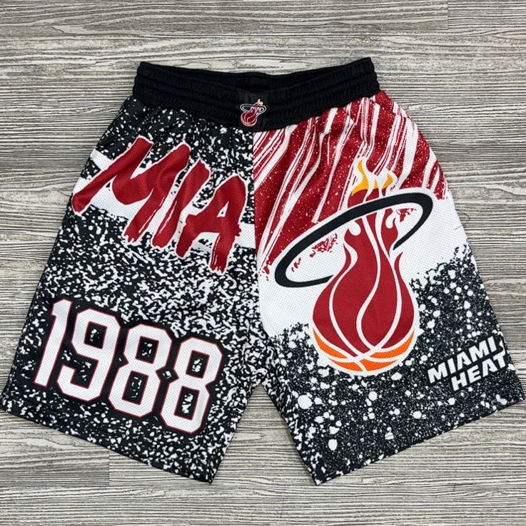 Mitchell & Ness- nba Jumbotron sumimated shorts Heat