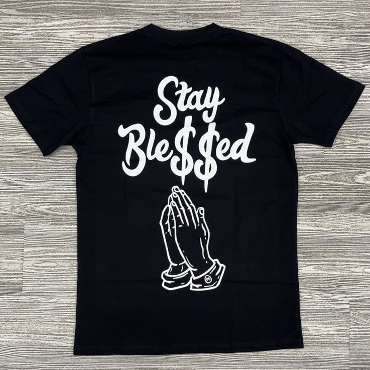 Planet Of The Grapes- keep the faith ss tee (black/white)