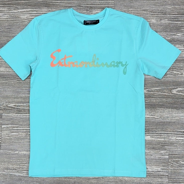 Roku Studio- extraordinary ss tee (teal)