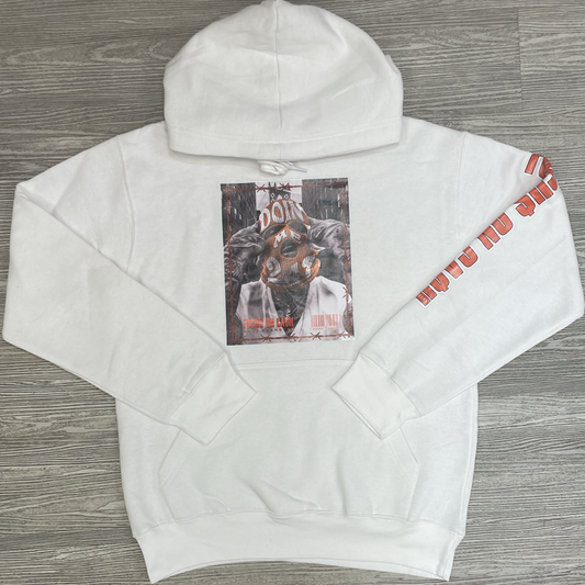 Game Changers- focus on cash hoodie (white/orange)