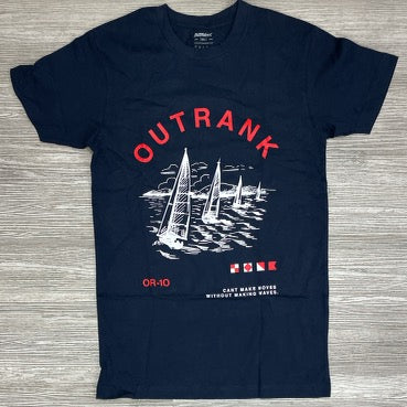 Outrank- making waves ss tee (navy)