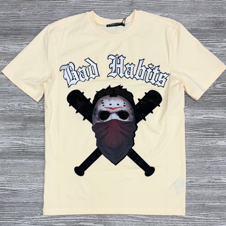 Roku Studio- bad habits ss tee (cream)