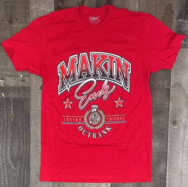 Outrank- makin ends ss tee (red)