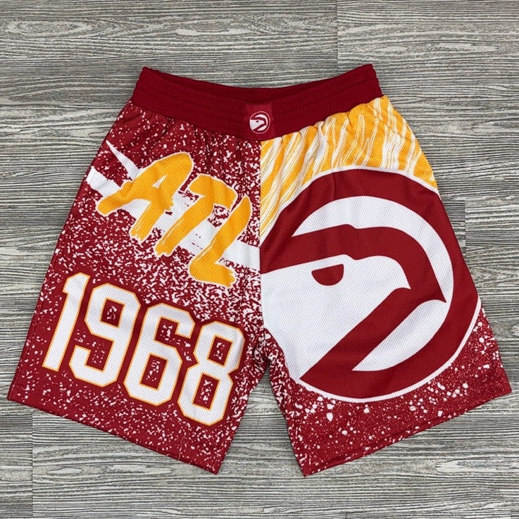 Mitchell & Ness- Nba Jumbotron Submimated Shorts Hawks