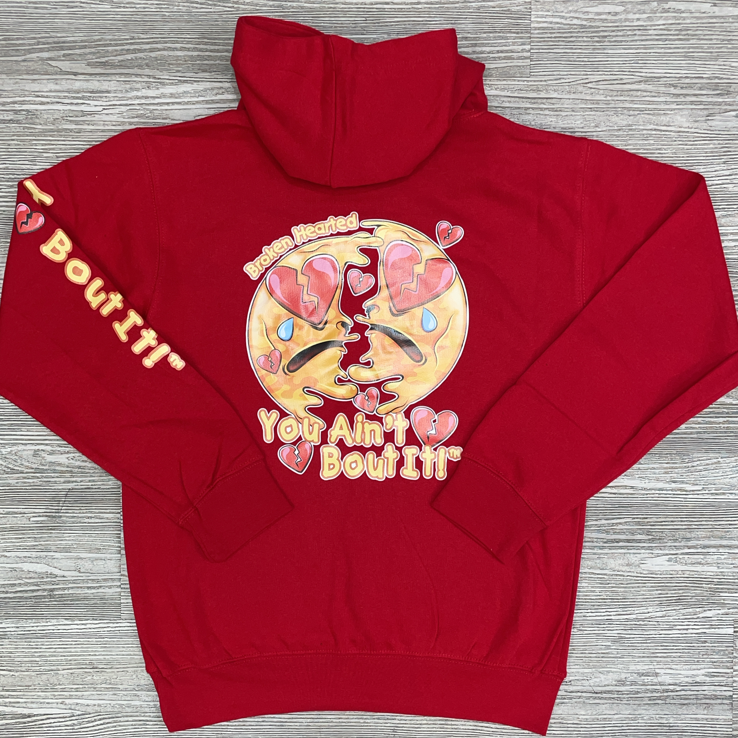 Game Changers- broken heart hoodie (red)