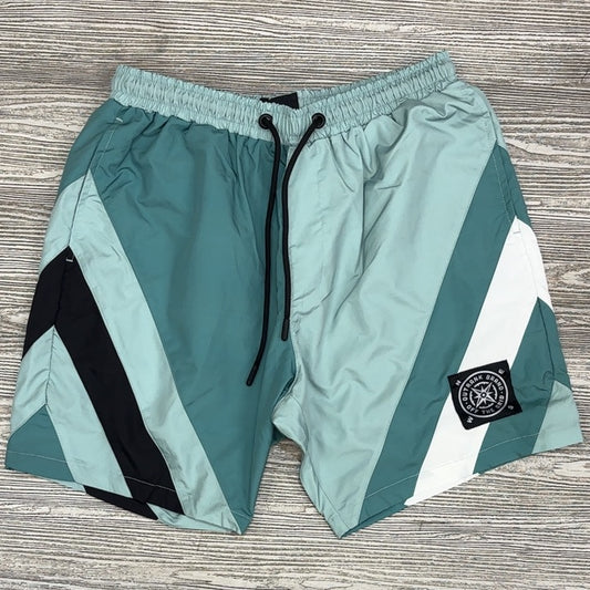 Outrank- off the grid paneled 7” nylon shorts