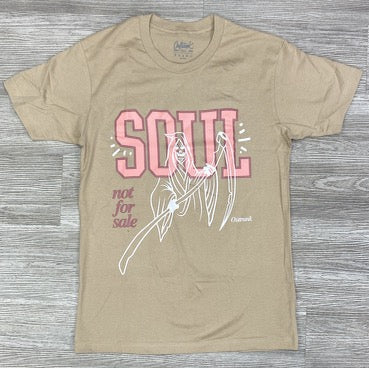 Outrank- soul not for sale ss tee(khaki)