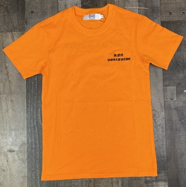 Dna Premium Wear- old English writing ss tee (orange)