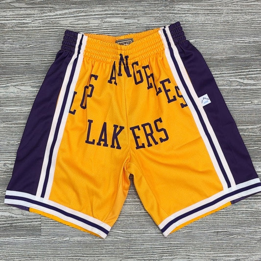 Mitchell & Ness- nba blown out fashion shorts Lakers