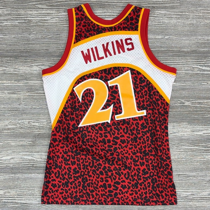 Mitchell & Ness- Nba Wild Life Swingman Jersey Hawks 1986 Dominique Wilkins