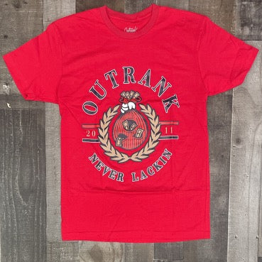 Outrank- never lackin ss tee (red)