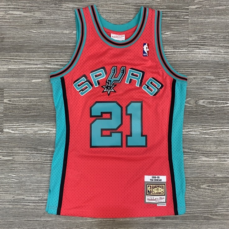 Mitchell & Ness-NBA Swingman Jersey Spurs 98 Tim Duncan