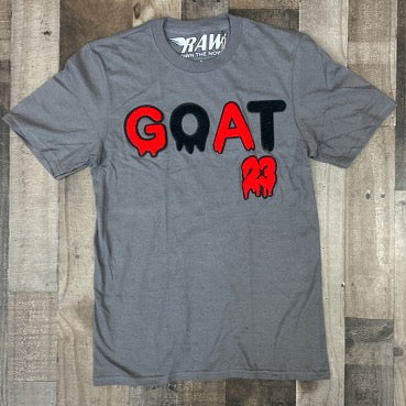 Rawyalty- goat 23 chenille patch ss tee